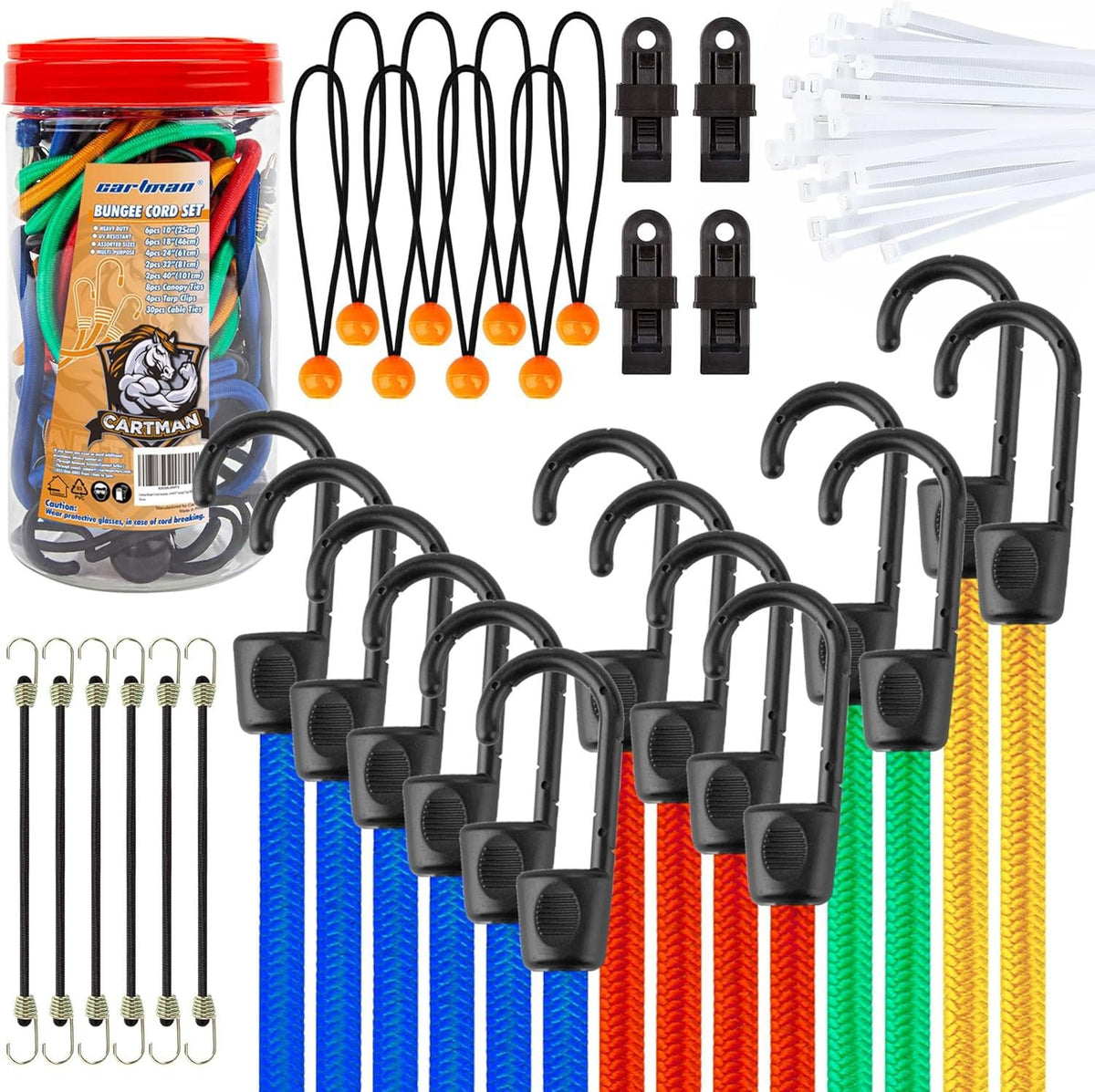 Bungee Cord Rope Set - Multiple Sizes & Styles