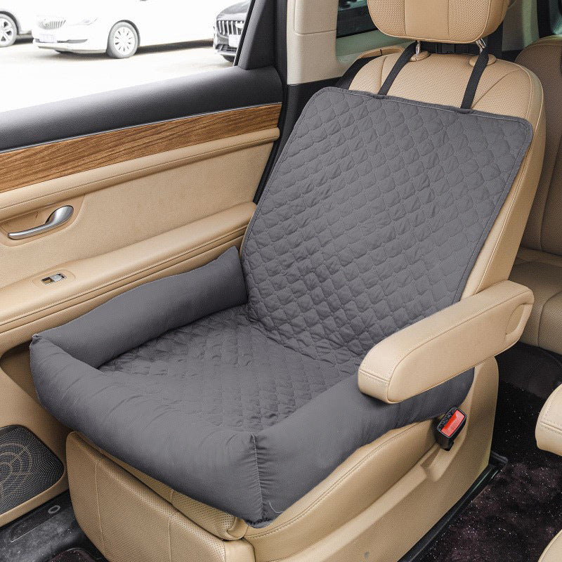 Car pet mat, water-repellent for travel, water-repellent in-car dog bed, Amazon hot-selling car passenger seat pet bed