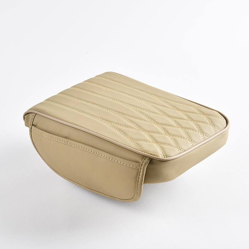 Manufacturer cross-border direct sales of dual-sided pocket-style car armrest box mats, universal hand and center height increasers