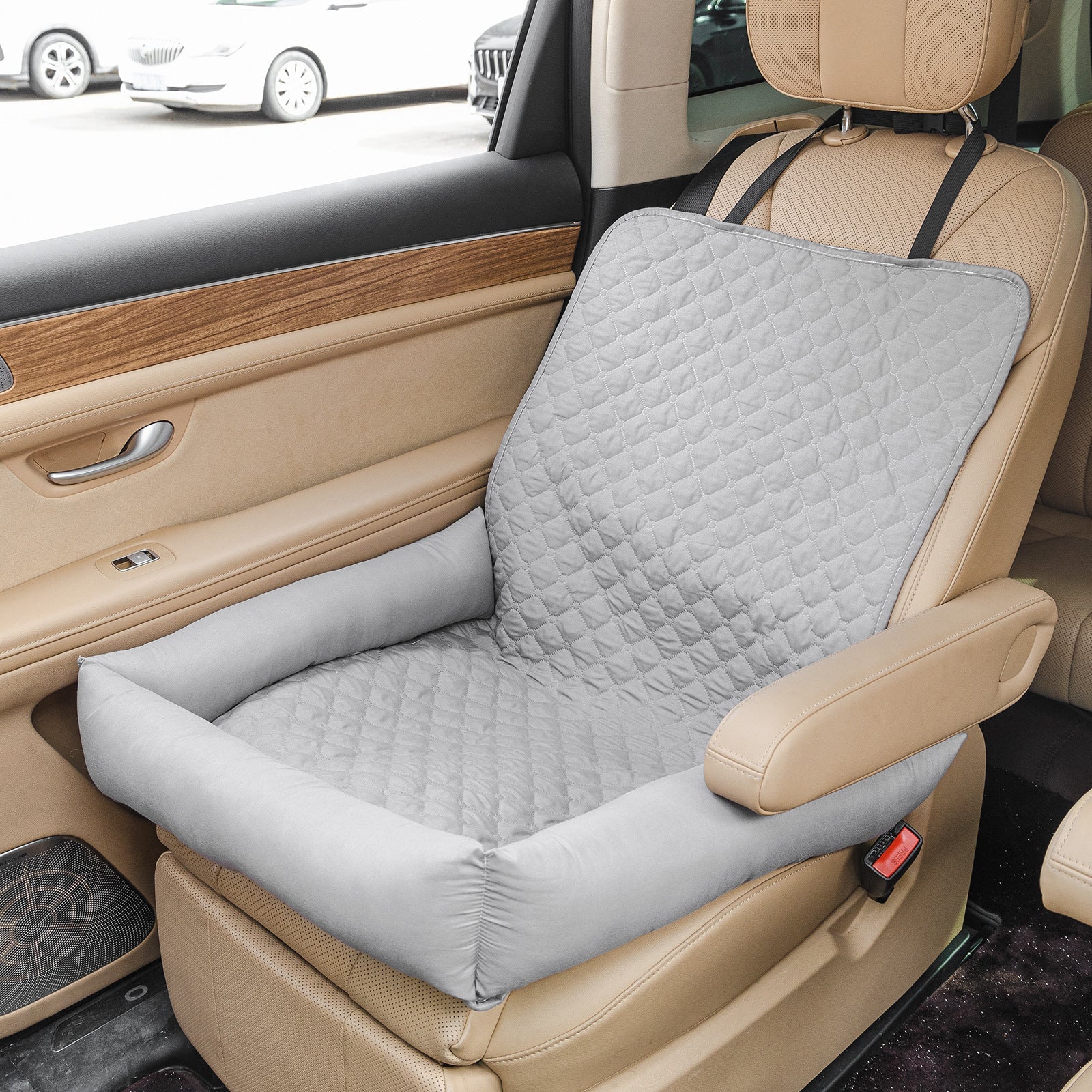 Car pet mat, water-repellent for travel, water-repellent in-car dog bed, Amazon hot-selling car passenger seat pet bed