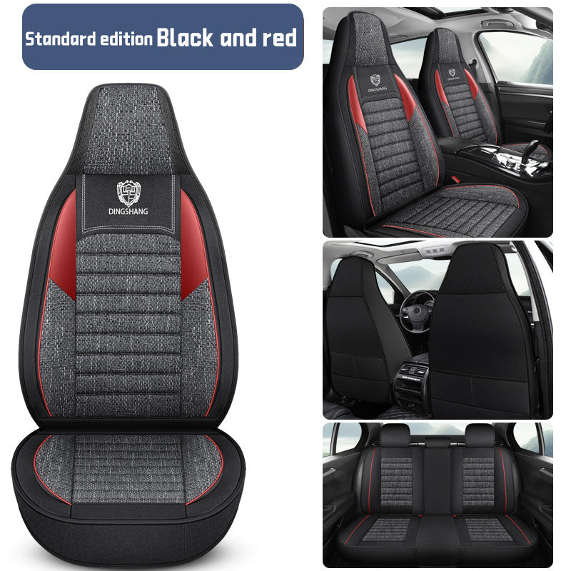25 years new linen split head car seat cushion four seasons universal seat cover original piece drop shipping cross-border wholesale