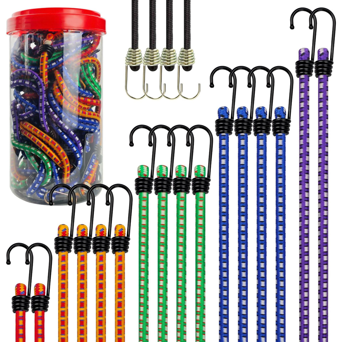 Bungee Cord Rope Set - Multiple Sizes & Styles