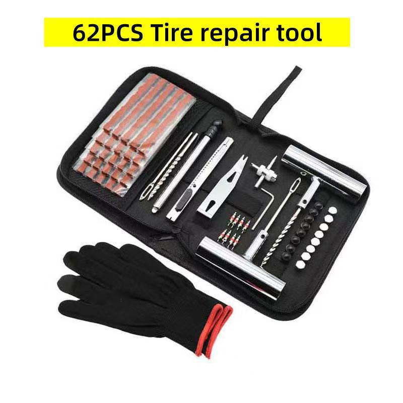 Tire Repair Tool Kit - 42 to 62 Piece Sets